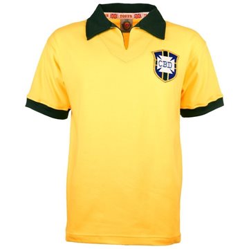 Toffs Brazil 1982 World Cup Retro Jersey Men's Short Sleeve