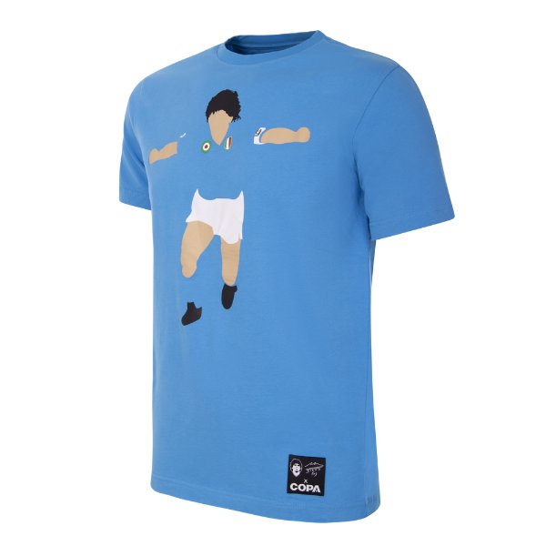 Maradona X COPA Napoli Graphic T-Shirt - Blauw