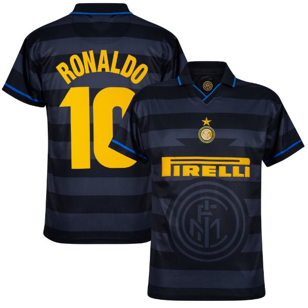 Inter Milan Retro Shirt Uit 1997-1998 + Ronaldo 10