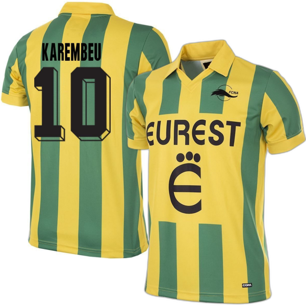 Maillot rétro FC Nantes 1994-95 + Karembeu 10