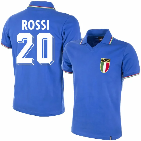 Picture of COPA Football - Italy Retro Football Shirt WC 1982 + Rossi 20